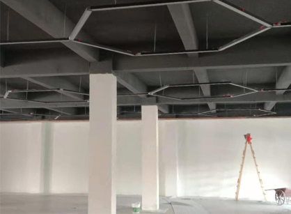 巡工地日志，，，，广州宇跃传媒办公室装修项目举行中