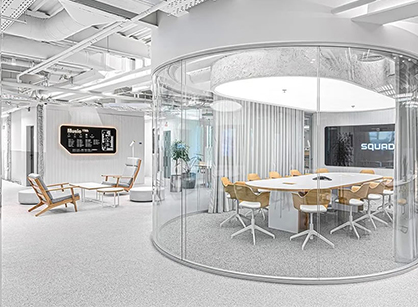 具有超强顺应性的生态事情系统的办公室装修设计空间怎样打造——云科技云科技SQUAD